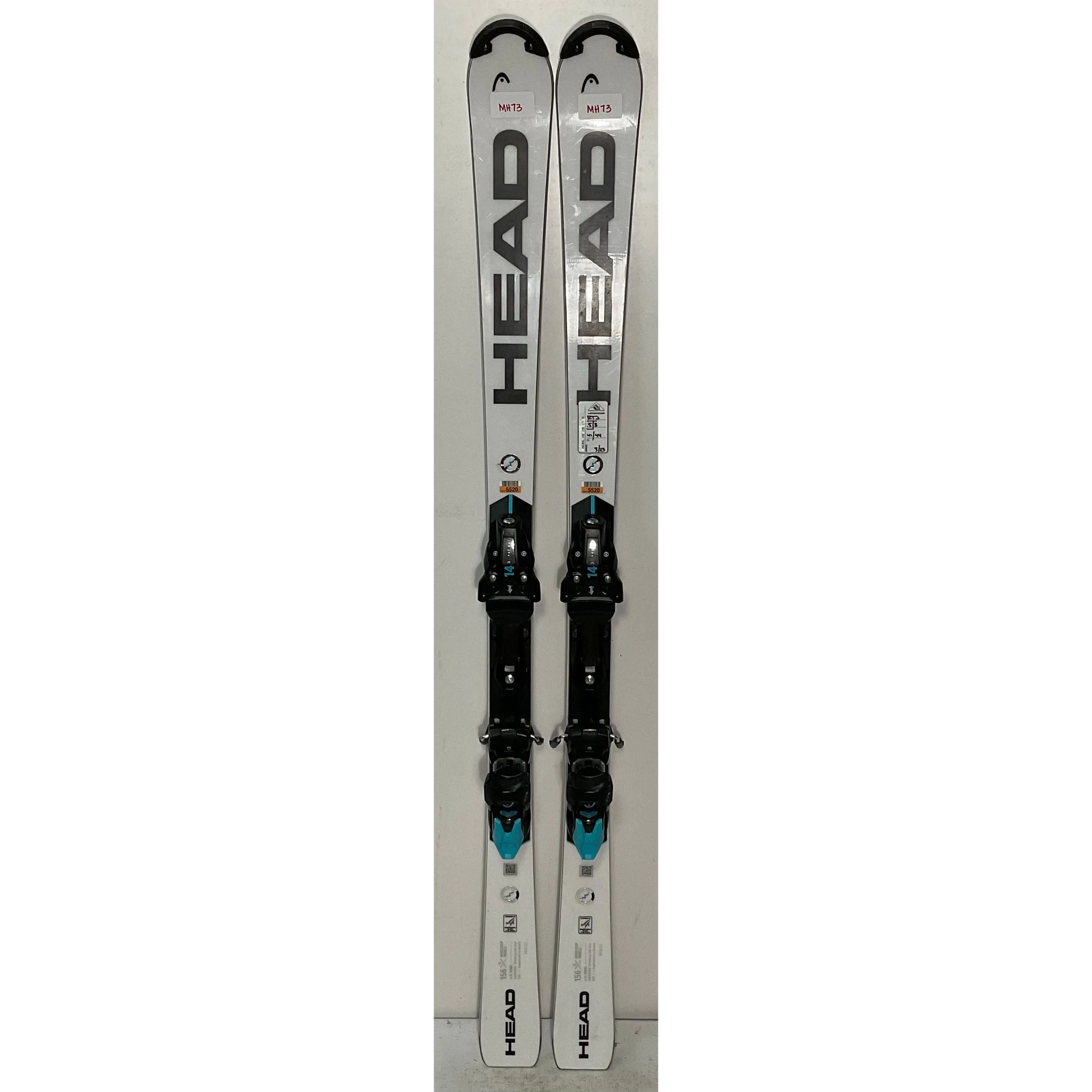 2025 Head WC Rebel e-SL 156cm Skis w/ FreeFlex 14 Bindings