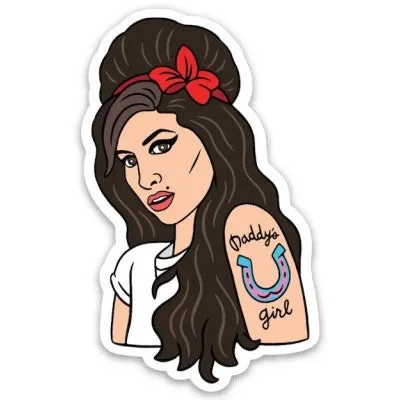 Amy Winehouse Die Cut Sticker