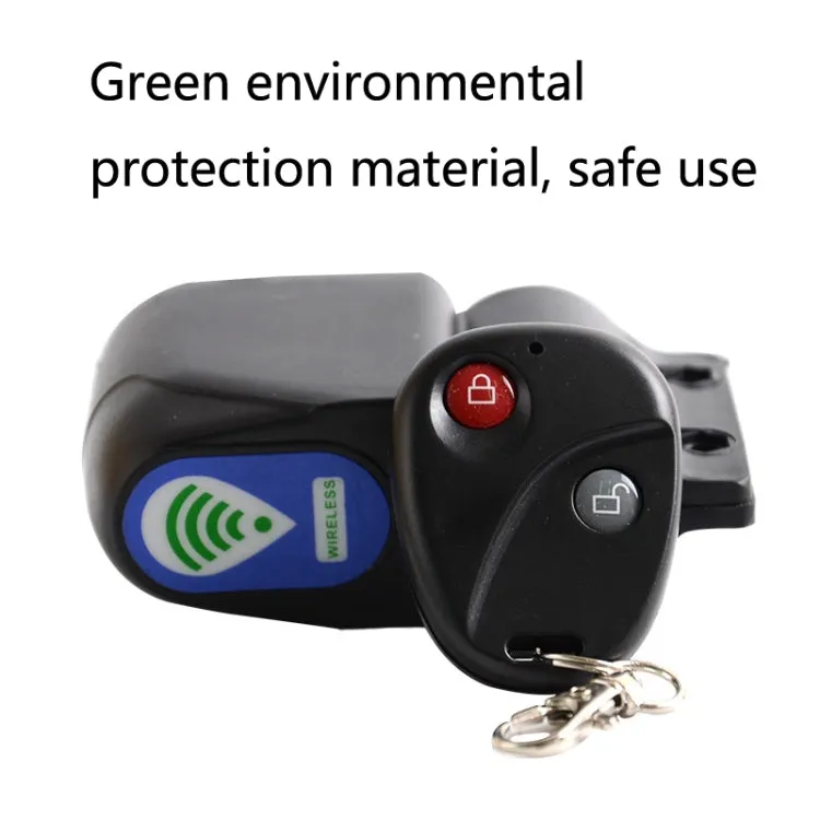 BG-262A Bicycle Remote Control Alarm Anti-Theft Alarm Car Lock(Black)