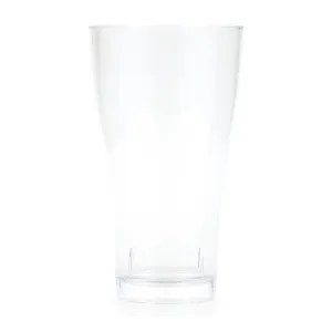 Bulk Clear 14 oz Plastic Pilsner Glasses (24 per Case)