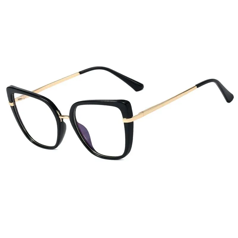 CCspace Women's Full Rim Square Tr 90 Titanium Hyperopic Reading Glasses R48262