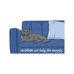 Childless Cat Lady For Kamala Sticker