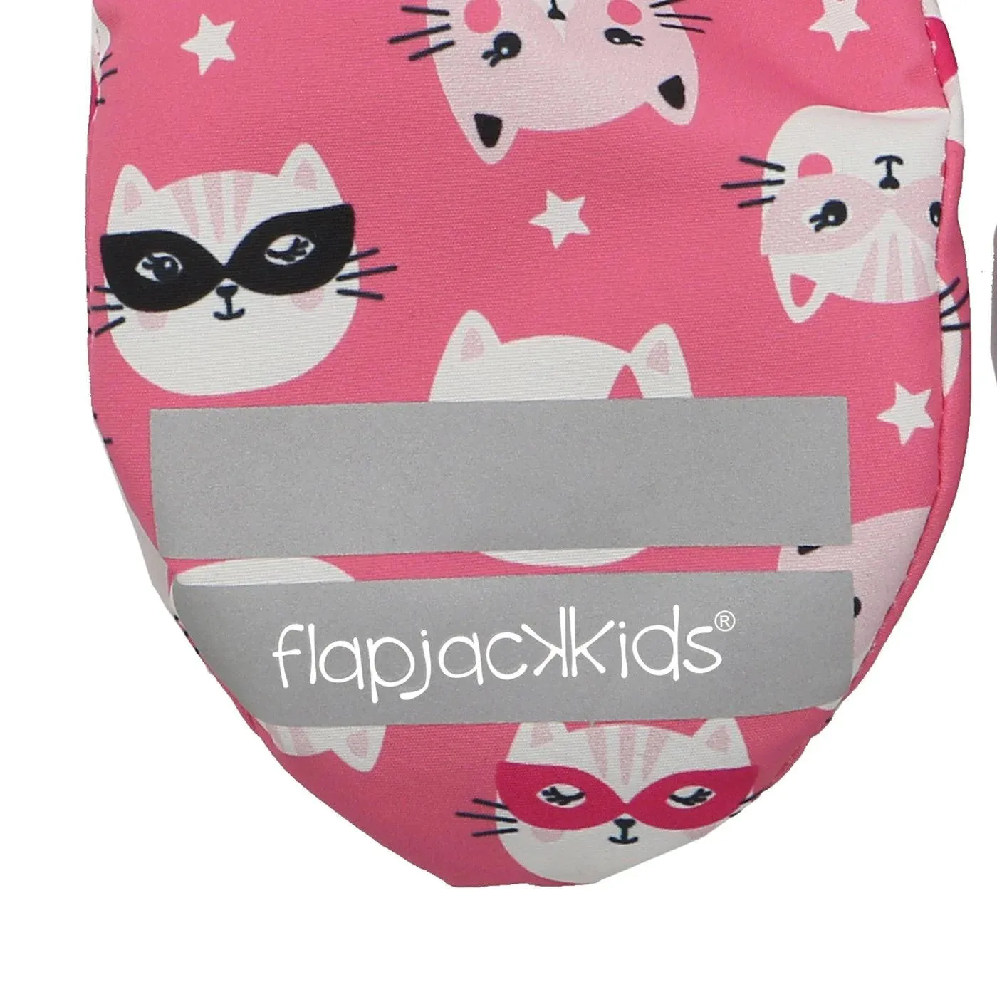 Flapjack Kids Water Repellent Ski Mittens Cat Pink