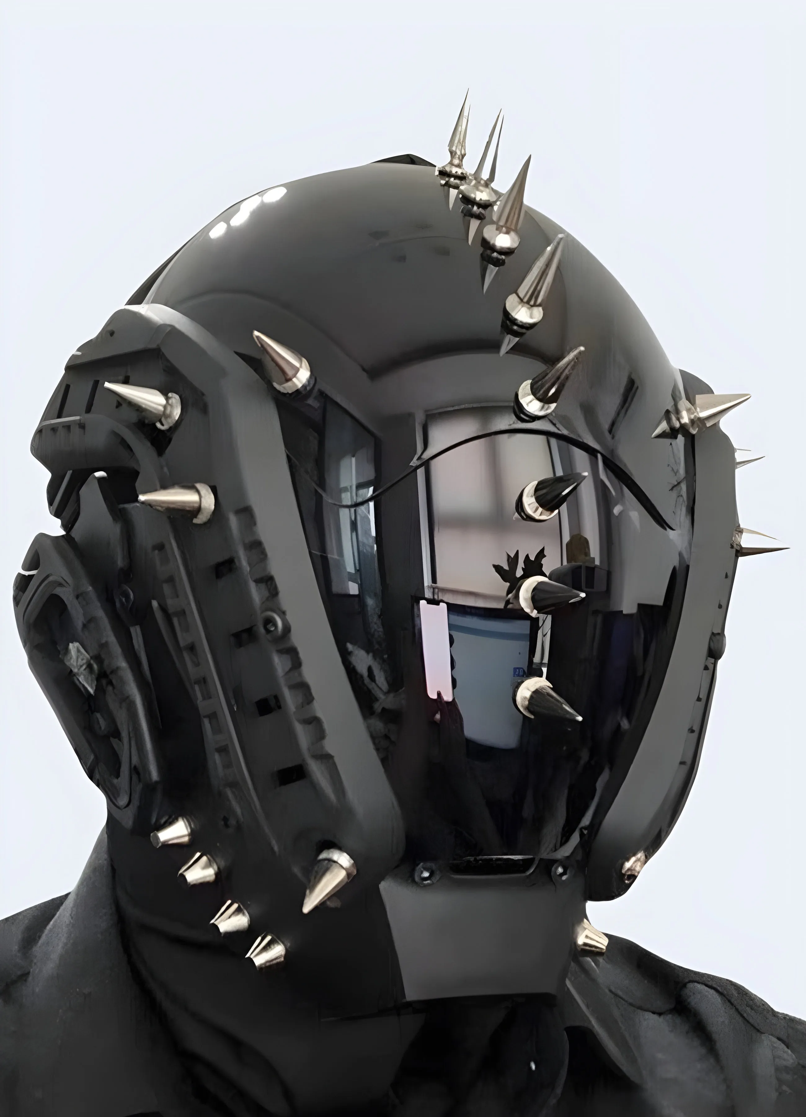 Goth Cyberpunk Helmet