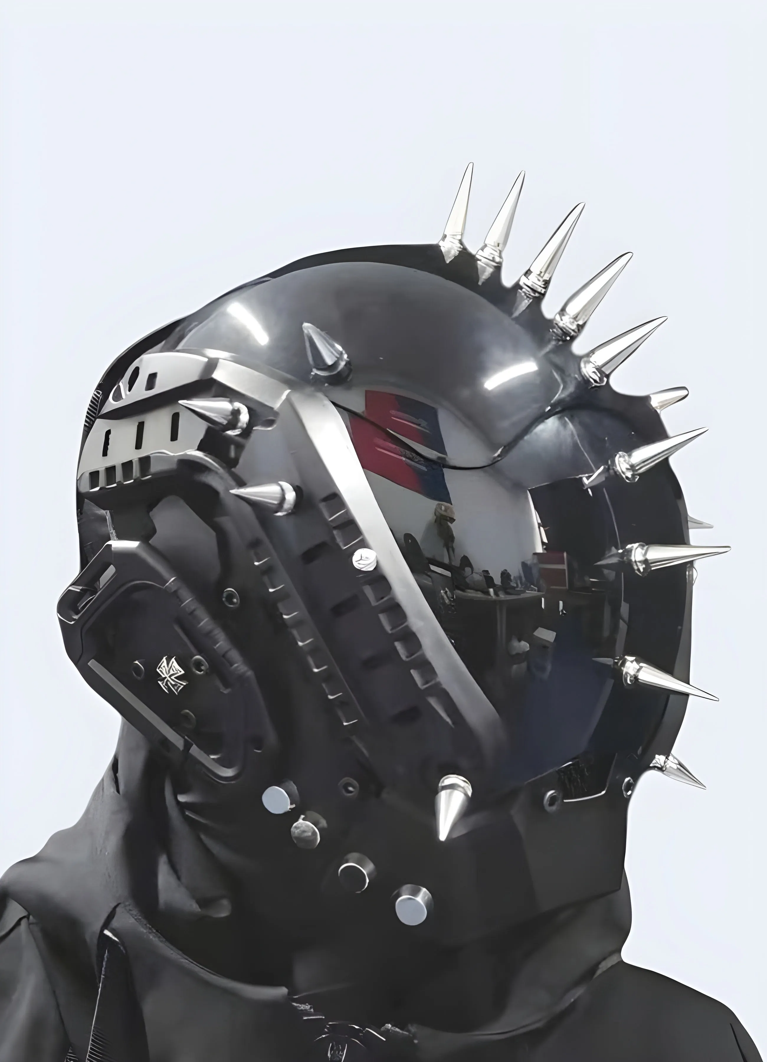 Goth Cyberpunk Helmet