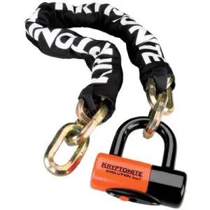 Kryptonite Ny Chn 1210 W/Ev 4 Disc Lock 3'3 New York Chain 1210 Kryptonite Locks