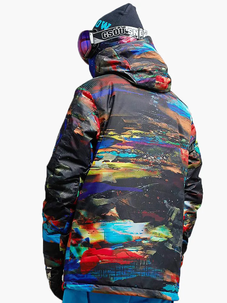 Men's Snowboard Jacket Colorful High Windproof Waterproof Winter Ski Jackets