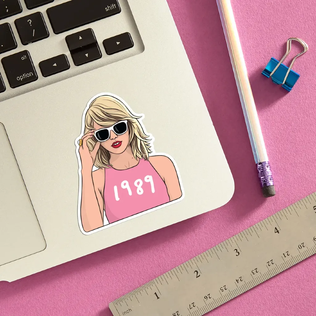 Pop Star Sunglasses Sticker