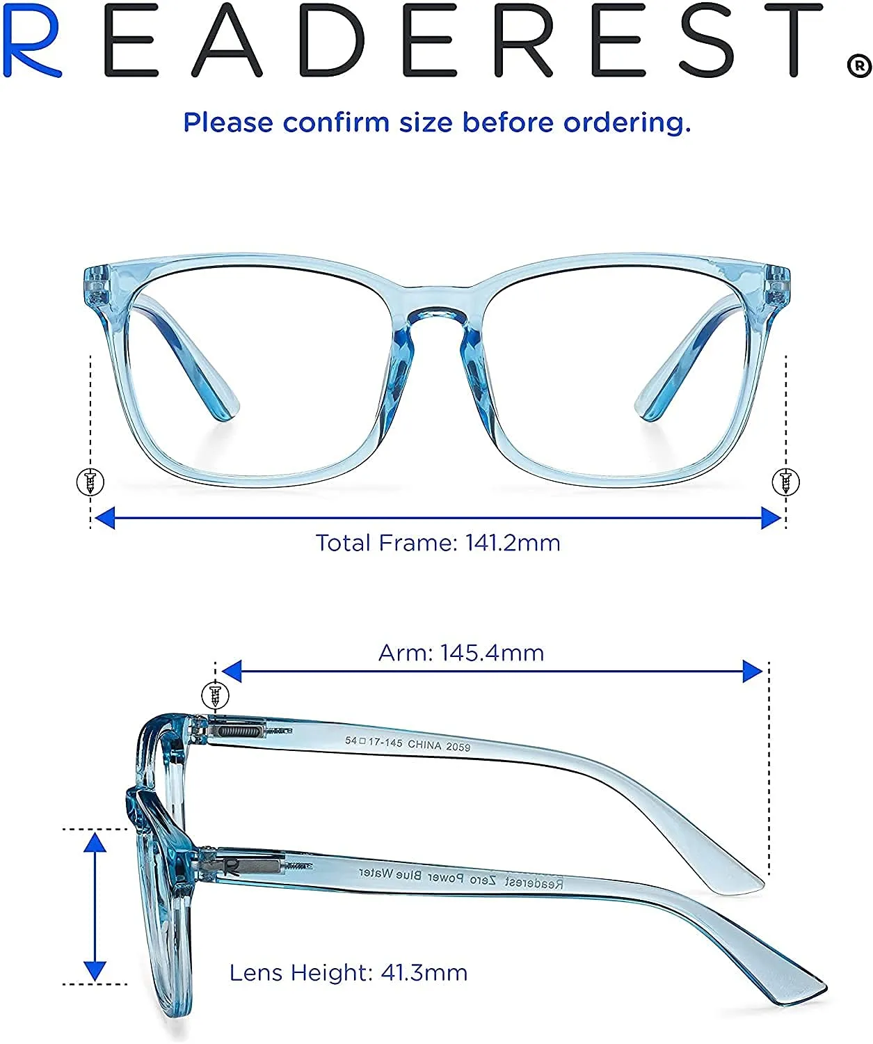 Readerest blue-light-blocking-reading-glasses-light-blue-3-50-magnification