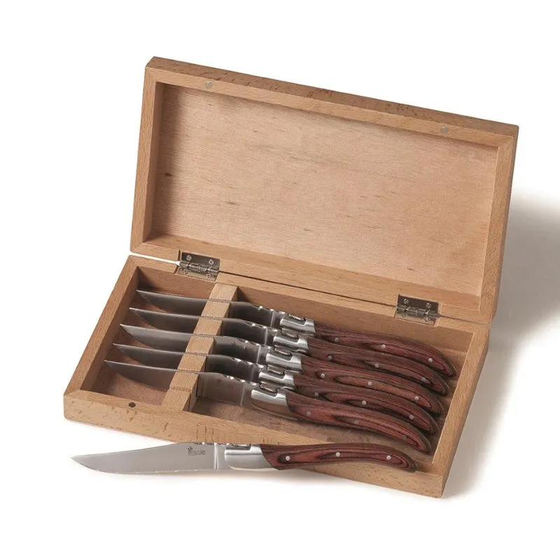 Steak Knife Set - Silver - 6pc