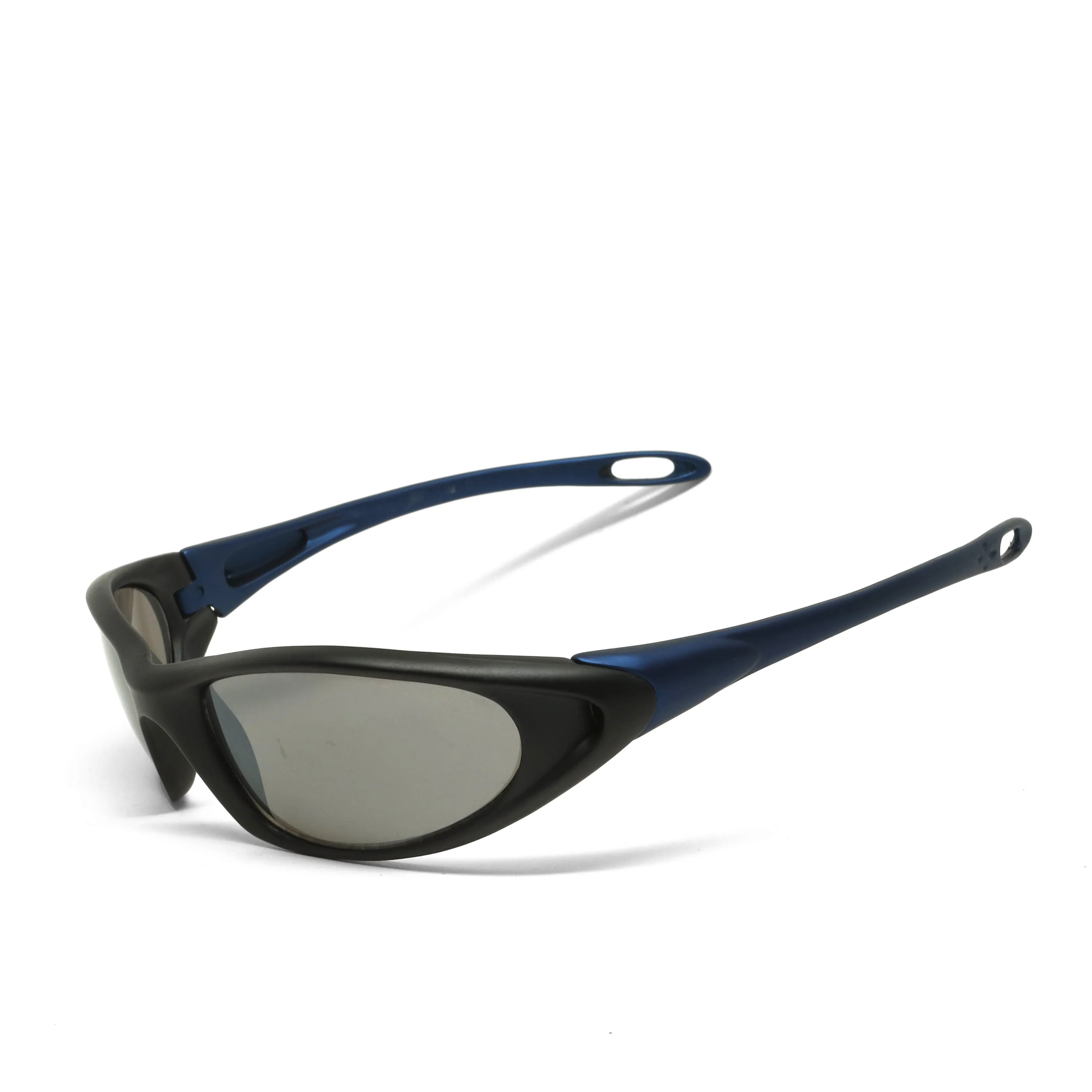 //Style X826// Prototype 5 X-Ray Deadstock Two Tone Wraparound Visor Sunglasses - Blue