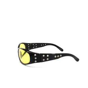 X-Static 2000 Oversized Style Sunglasses - Black Yellow